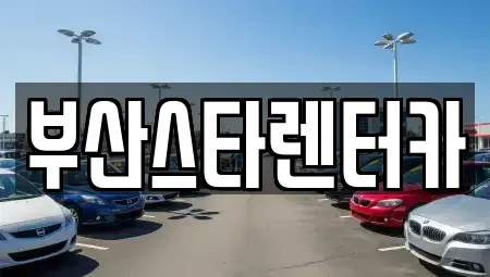 부산 금정구 노포동 렌트카 전문 부산스타렌터카