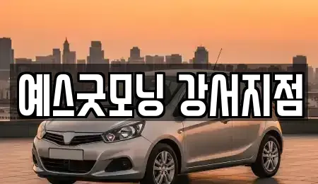 부산광역시 강서구 녹산동 렌트카 전문 예스굿모닝 강서지점