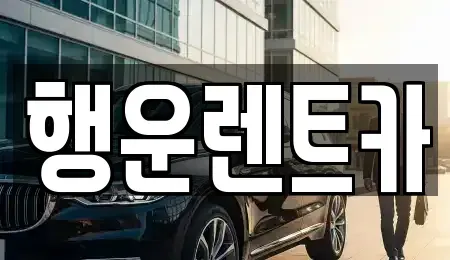부산광역시 강서구 녹산동 렌트카 전문 행운렌트카