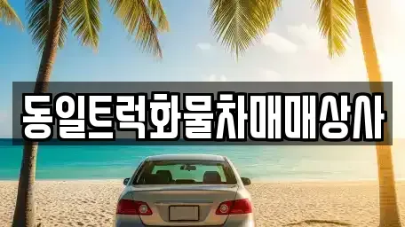 부산광역시 강서구 녹산동 중고차매매 전문 동일트럭화물차매매상사