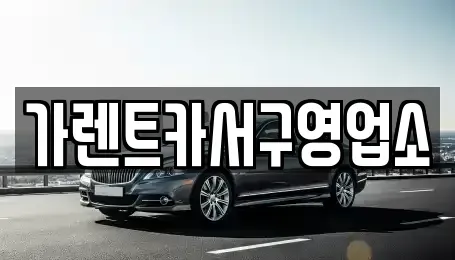 부산광역시 사하구 괴정동 렌트카 전문 가렌트카서구영업소