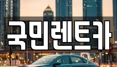 부산광역시 서구 서대신동1가 렌트카 전문 국민렌트카