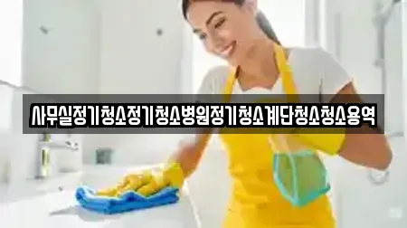 사무실정기청소정기청소병원정기청소계단청소청소용역