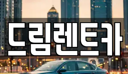 서울 강남구 압구정동 렌트카 전문 드림렌트카