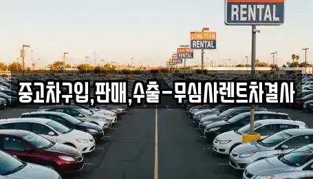 서울 강동구 중고차매매 전문 중고차구입,판매,수출-무심사렌트차결사