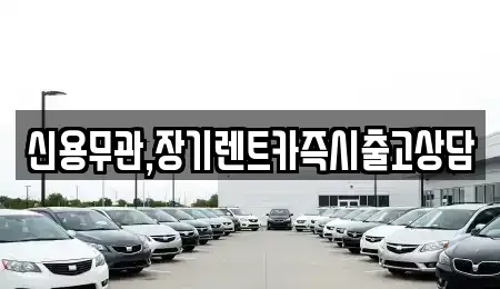 서울 강서구 등촌동 장기렌트카 전문 신용무관,장기렌트카즉시출고상담