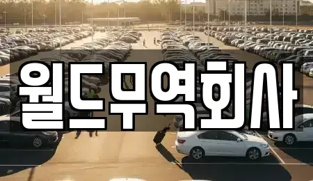 서울 구로구 가리봉동 중고차 전문 월드무역회사