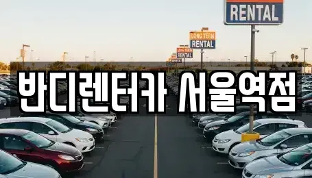 서울 서대문구 미근동 렌트카 전문 반디렌터카 서울역점