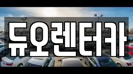 서울 성북구 돈암동 렌트카 전문 듀오렌터카