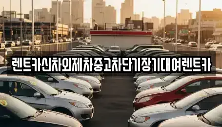 서울 성북구 돈암동 장기렌트카 전문 렌트카신차외제차중고차단기장기대여렌트카