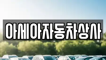서울 용산구 용산동6가 중고차매매 전문 아세아자동차상사
