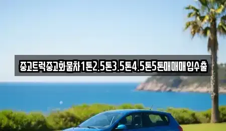 서울 종로구 돈의동 중고차매입 전문 중고트럭중고화물차1톤2.5톤3.5톤4.5톤5톤매매매입수출
