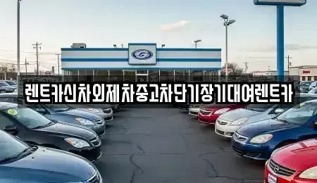서울 종로구 종로5가 장기렌트카 전문 렌트카신차외제차중고차단기장기대여렌트카