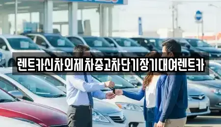 서울 종로구 청진동 단기렌트카 전문 렌트카신차외제차중고차단기장기대여렌트카