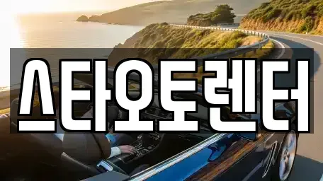 서울 종로구 훈정동 렌트카 전문 스타오토렌터