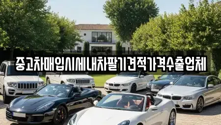 서울 중랑구 묵동 중고차매입 전문 중고차매입시세내차팔기견적가격수출업체