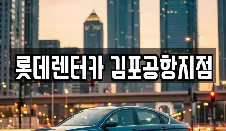 서울특별시 강서구 오곡동 렌트카 전문 롯데렌터카 김포공항지점
