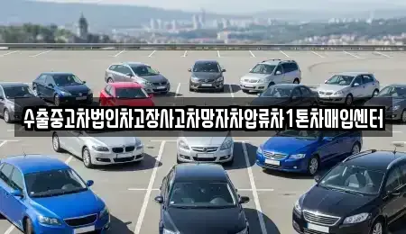 서울특별시 강서구 오곡동 중고차매입 전문 수출중고차법인차고장사고차망자차압류차1톤차매입센터