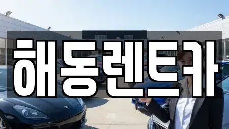 서울특별시 구로구 가리봉동 렌트카 전문 해동렌트카