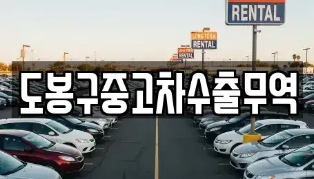 서울특별시 도봉구 창동 중고차매매 전문 도봉구중고차수출무역