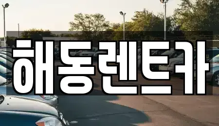 서울특별시 동작구 사당동 렌트카 전문 해동렌트카