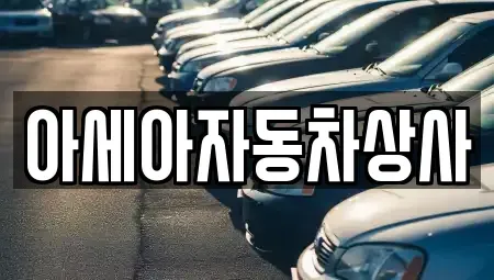 서울특별시 서대문구 대신동 중고차매매 전문 아세아자동차상사