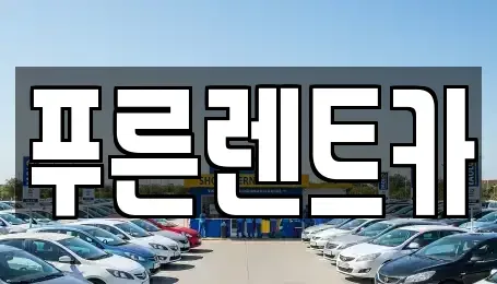 서울특별시 서대문구 천연동 렌트카 전문 푸른렌트카