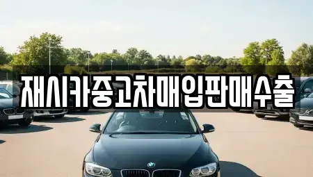 서울특별시 성동구 응봉동 중고차매입 전문 재시카중고차매입판매수출