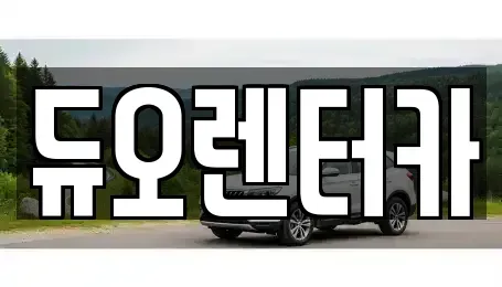 서울특별시 성동구 하왕십리동 렌트카 전문 듀오렌터카