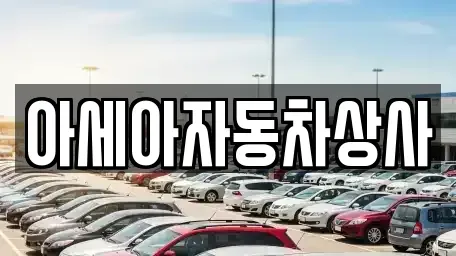 서울특별시 성동구 하왕십리동 중고차 전문 아세아자동차상사