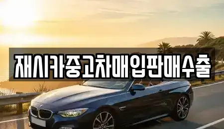 서울특별시 성북구 동선동5가 중고차매입 전문 재시카중고차매입판매수출
