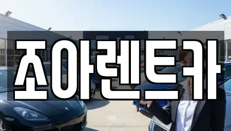 서울특별시 송파구 장지동 장기렌트카 전문 조아렌트카