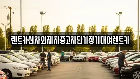 서울특별시 용산구 동빙고동 렌트카 전문 렌트카신차외제차중고차단기장기대여렌트카