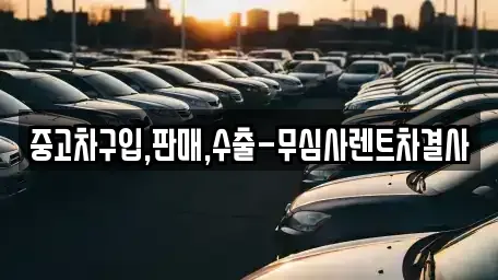 서울특별시 용산구 용산동5가 중고차 전문 중고차구입,판매,수출-무심사렌트차결사