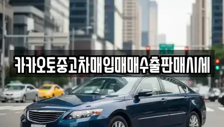 서울특별시 종로구 행촌동 중고차매입 전문 카카오토중고차매입매매수출판매시세