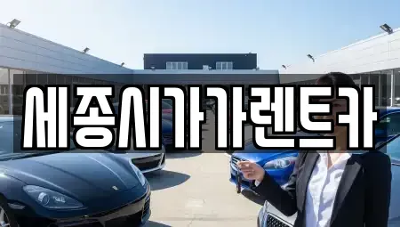 세종특별자치시 고운동 단기렌트카 전문 세종시가가렌트카
