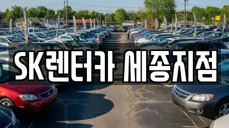 세종특별자치시 새롬동 장기렌트카 전문 SK렌터카 세종지점
