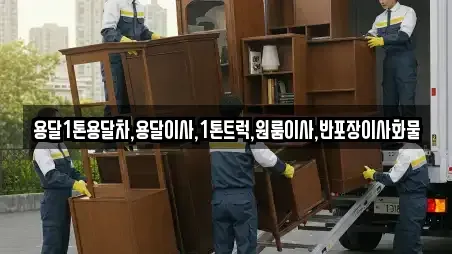 용달1톤용달차,용달이사,1톤트럭,원룸이사,반포장이사화물