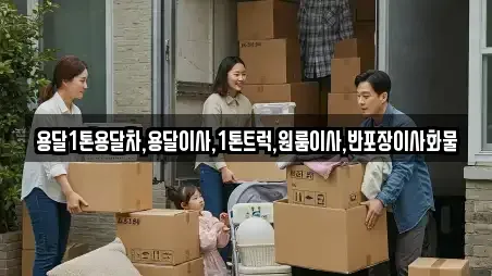 용달1톤용달차,용달이사,1톤트럭,원룸이사,반포장이사화물