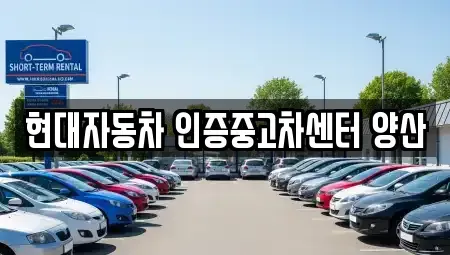 울산광역시 울주군 삼남읍 중고차 전문 현대자동차 인증중고차센터 양산