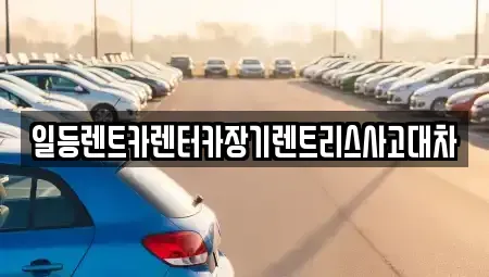 인천 서구 가좌동 장기렌트카 전문 일등렌트카렌터카장기렌트리스사고대차