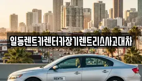 인천 중구 내동 장기렌트카 전문 일등렌트카렌터카장기렌트리스사고대차