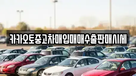 인천광역시 계양구 갈현동 중고차매입 전문 카카오토중고차매입매매수출판매시세
