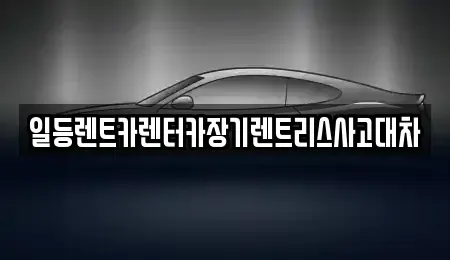 인천광역시 동구 금곡동 장기렌트카 전문 일등렌트카렌터카장기렌트리스사고대차