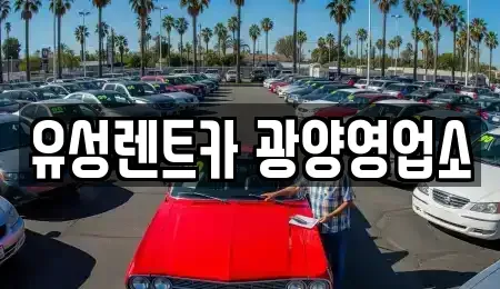 전남 광양시 렌트카 전문 유성렌트카 광양영업소
