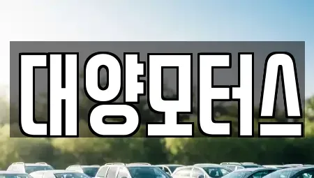 전남 목포시 온금동 중고차 전문 대양모터스