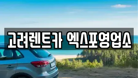전남 여수시 문수동 렌트카 전문 고려렌트카 엑스포영업소