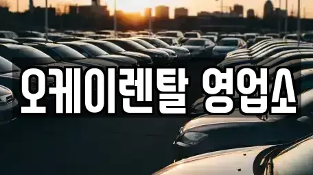 전남 화순군 동면 렌트카 전문 오케이렌탈 영업소