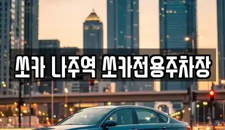 전라남도 나주시 금계동 렌트카 전문 쏘카 나주역 쏘카전용주차장