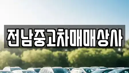 전라남도 목포시 북교동 중고차매매 전문 전남중고차매매상사